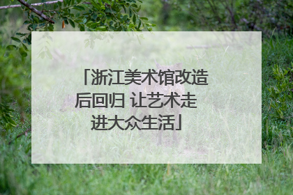 浙江美术馆改造后回归 让艺术走进大众生活
