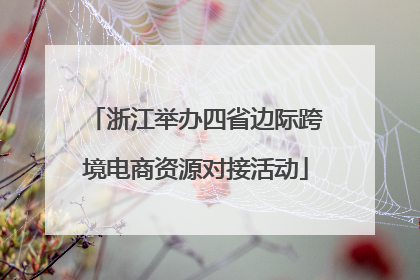 浙江举办四省边际跨境电商资源对接活动