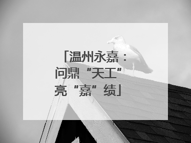 温州永嘉：问鼎“天工”亮“嘉”绩