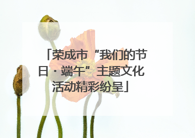 荣成市“我们的节日・端午”主题文化活动精彩纷呈