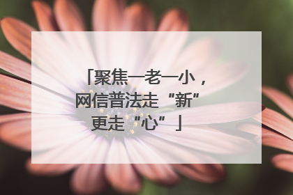 聚焦一老一小，网信普法走“新”更走“心”