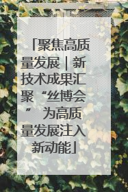 聚焦高质量发展｜新技术成果汇聚“丝博会” 为高质量发展注入新动能