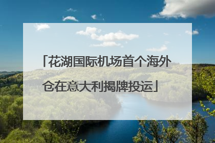 花湖国际机场首个海外仓在意大利揭牌投运