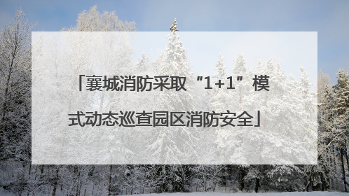 襄城消防采取“1+1”模式动态巡查园区消防安全