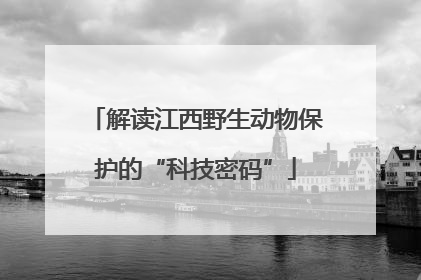 解读江西野生动物保护的“科技密码”