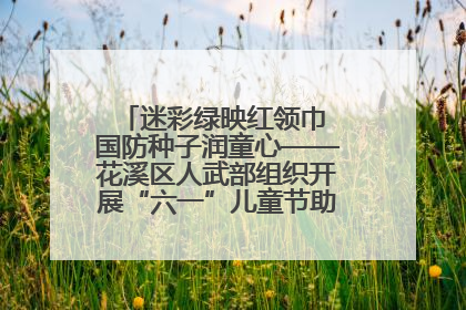 迷彩绿映红领巾 国防种子润童心——花溪区人武部组织开展“六一”儿童节助学兴教活动