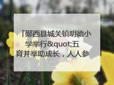 郧西县城关镇明德小学举行"五育并举助成长，人人参与逐梦行"庆六一活动