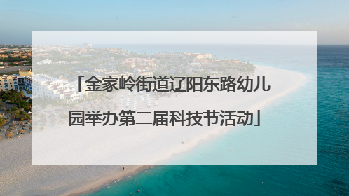 金家岭街道辽阳东路幼儿园举办第二届科技节活动