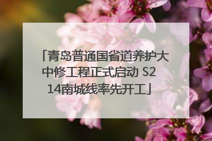 青岛普通国省道养护大中修工程正式启动 S214南城线率先开工