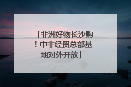 非洲好物长沙购！中非经贸总部基地对外开放