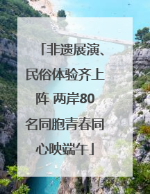 非遗展演、民俗体验齐上阵 两岸80名同胞青春同心映端午