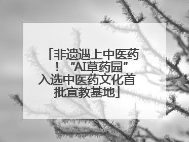 非遗遇上中医药！“AI草药园”入选中医药文化首批宣教基地