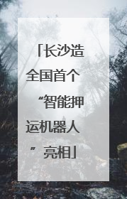 长沙造全国首个“智能押运机器人”亮相