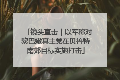 镜头直击｜以军称对黎巴嫩真主党在贝鲁特南郊目标实施打击