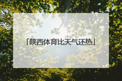 陕西体育比天气还热