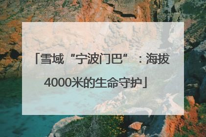 雪域“宁波门巴”：海拔4000米的生命守护