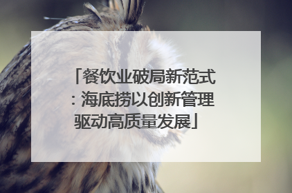 餐饮业破局新范式：海底捞以创新管理驱动高质量发展