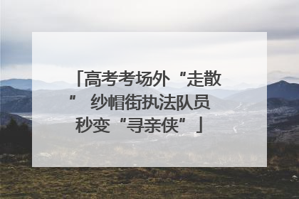 高考考场外“走散” 纱帽街执法队员秒变“寻亲侠”