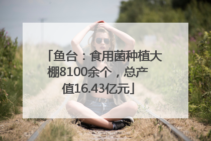 鱼台：食用菌种植大棚8100余个，总产值16.43亿元