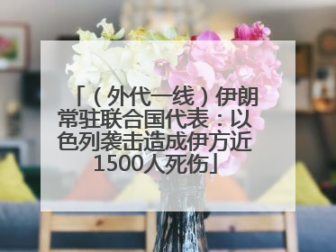 （外代一线）伊朗常驻联合国代表：以色列袭击造成伊方近1500人死伤
