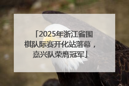 2025年浙江省围棋队际赛开化站落幕，嘉兴队荣膺冠军