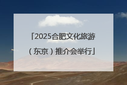 2025合肥文化旅游（东京）推介会举行