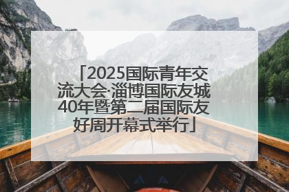 2025国际青年交流大会·淄博国际友城40年暨第二届国际友好周开幕式举行