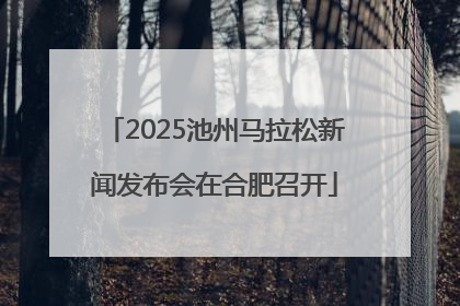 2025池州马拉松新闻发布会在合肥召开