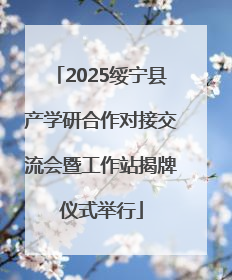 2025绥宁县产学研合作对接交流会暨工作站揭牌仪式举行