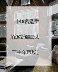 48名选手角逐新疆最大二手车市场