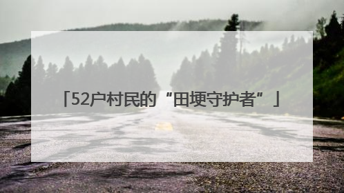 52户村民的“田埂守护者”