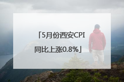 5月份西安CPI同比上涨0.8%